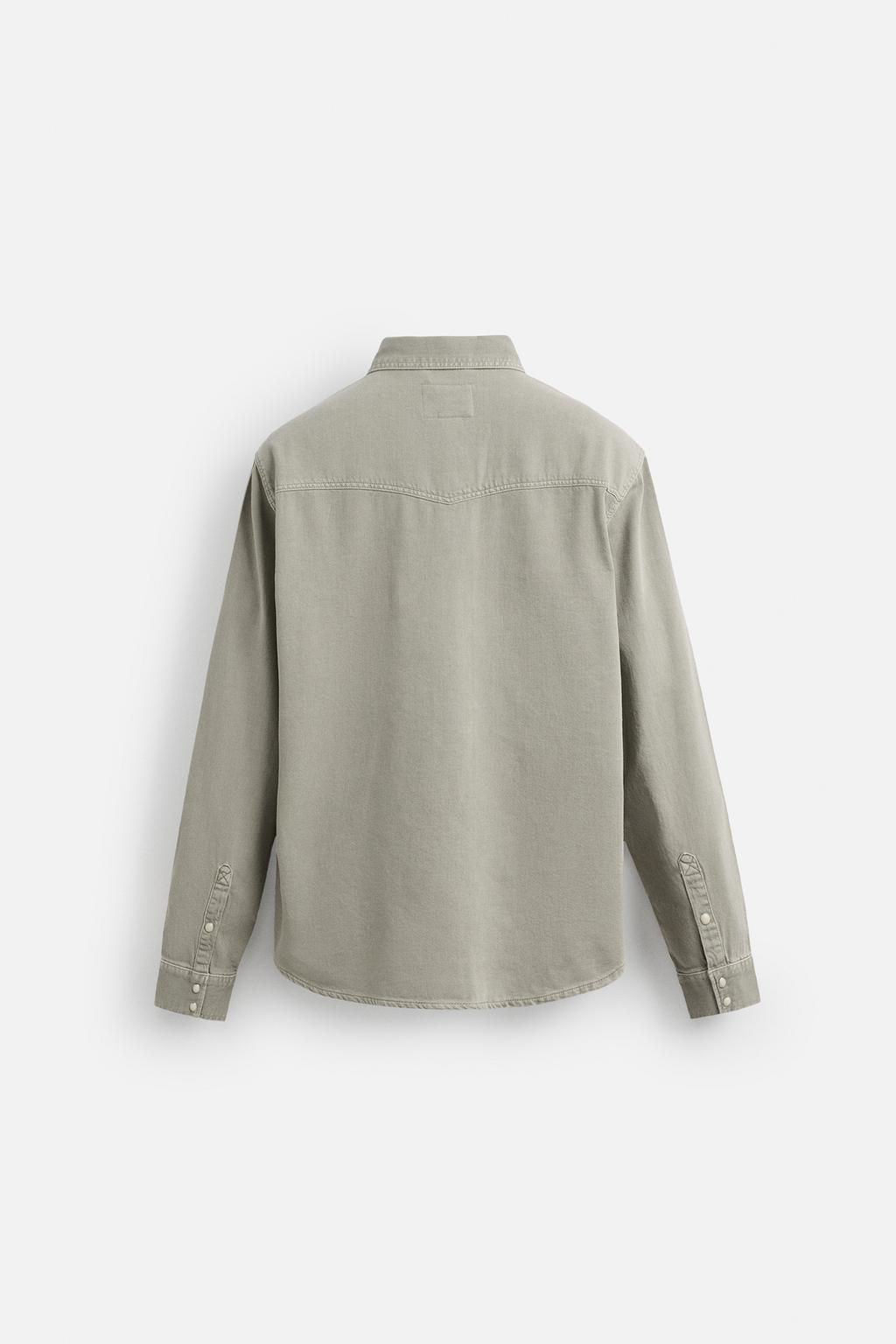 WESTERN DENIM SHIRT WITH POCKETS - Zara фото 26