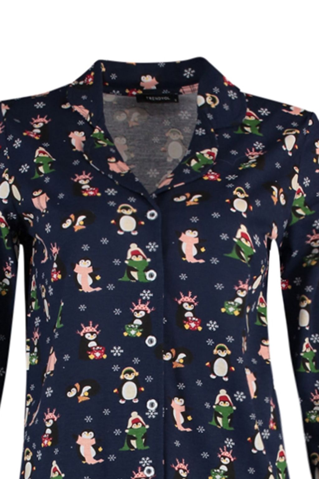 Yesil %100 Pamuklu Leopar Desenli Gomlek Pantolon Orme Pijama Tak?m? THMAW23PT00150 - Trendyolmilla фото 8