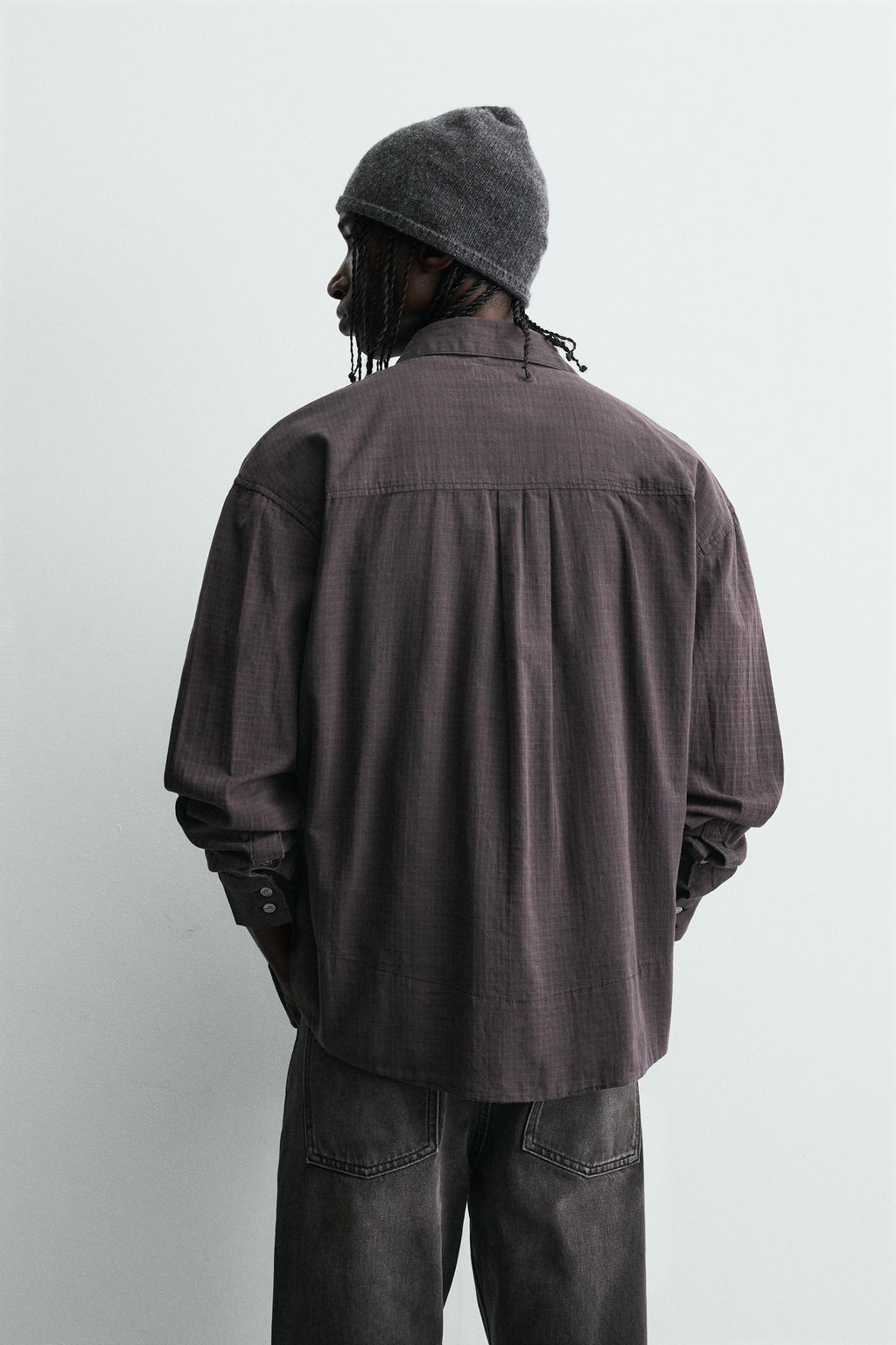 RELAXED FIT CHECK SHIRT - Zara фото 3