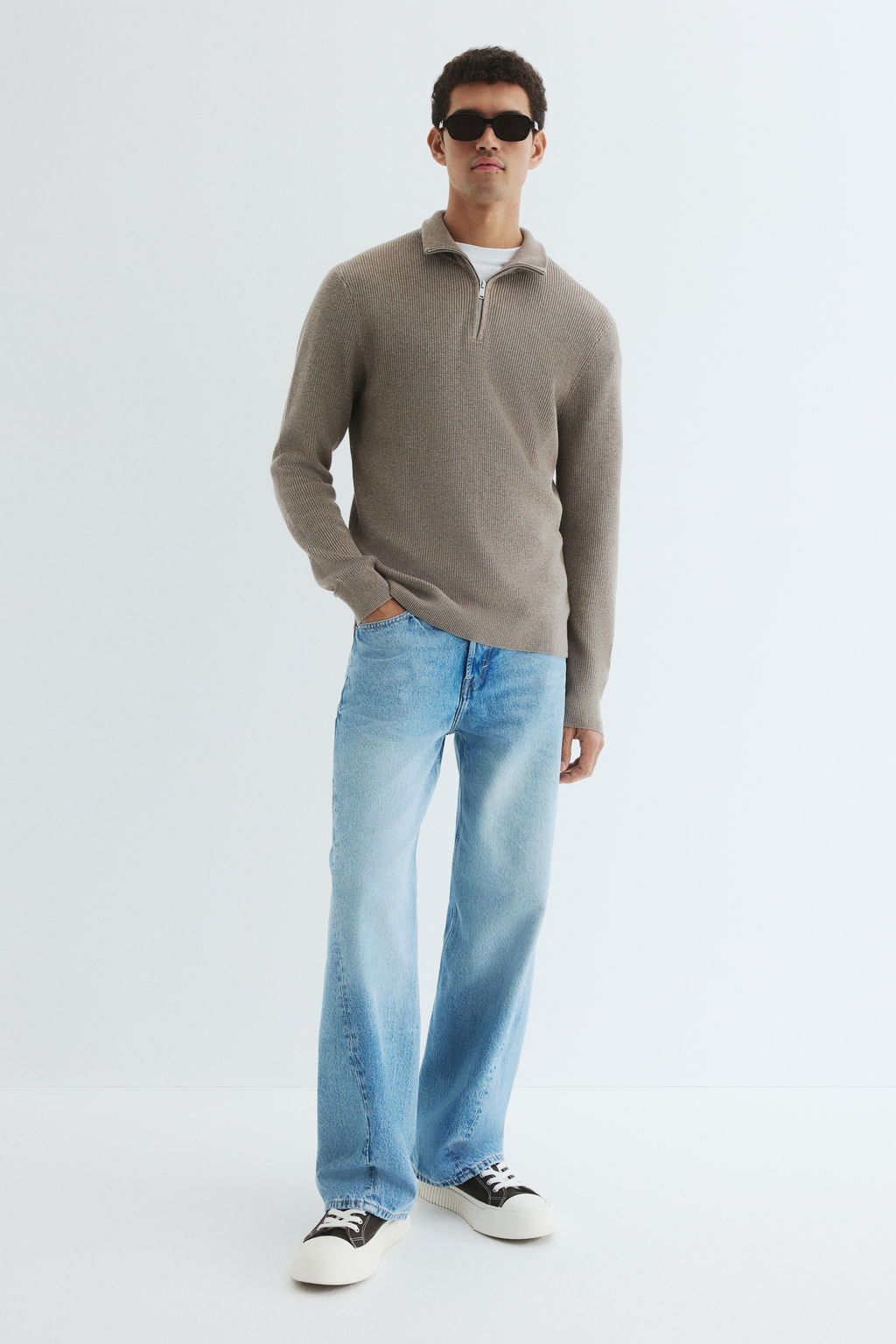 Jersey con media cremallera Regular Fit - H&m фото 10