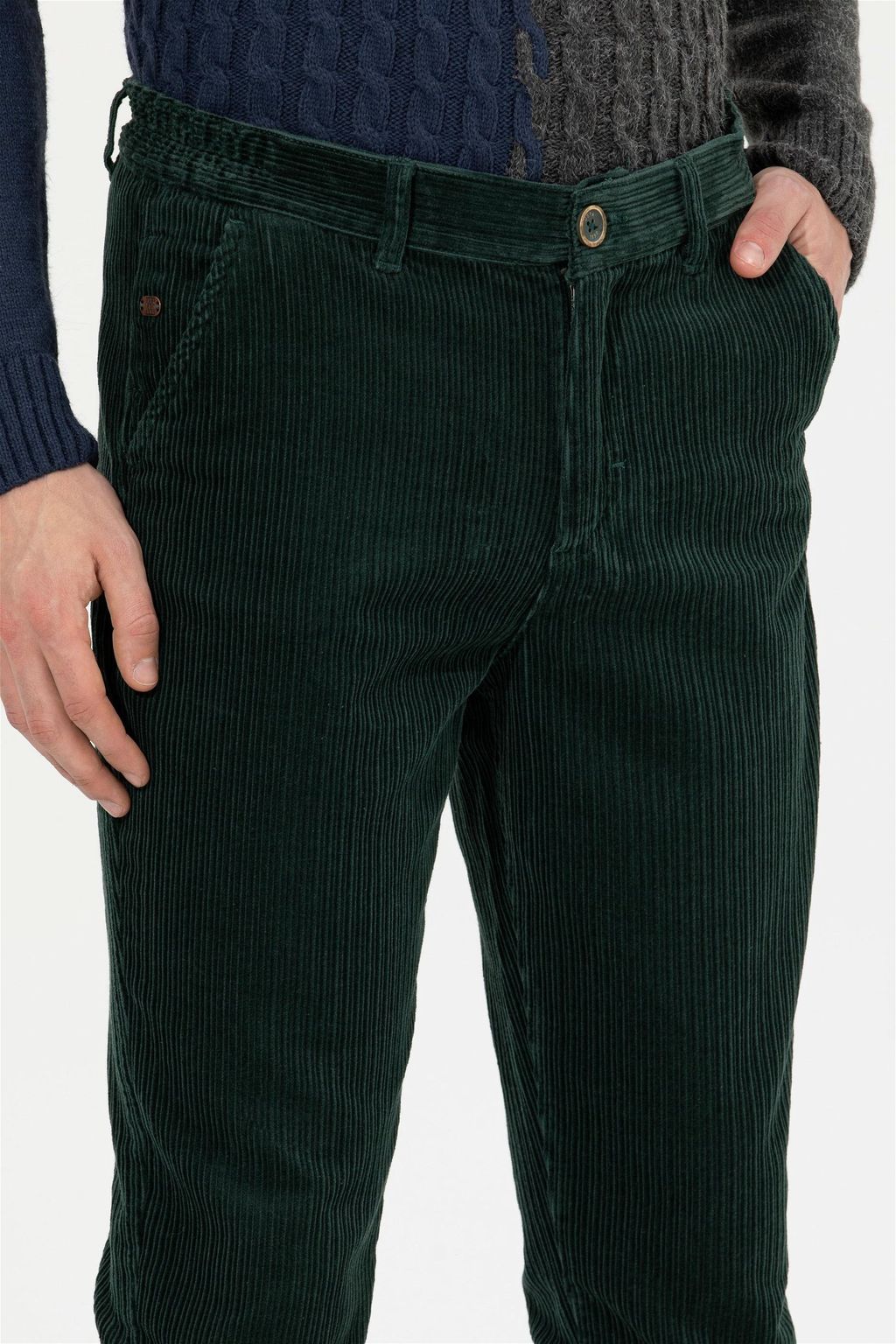 Мужские темно-зеленые брюки чинос - U.s. polo assn фото 6