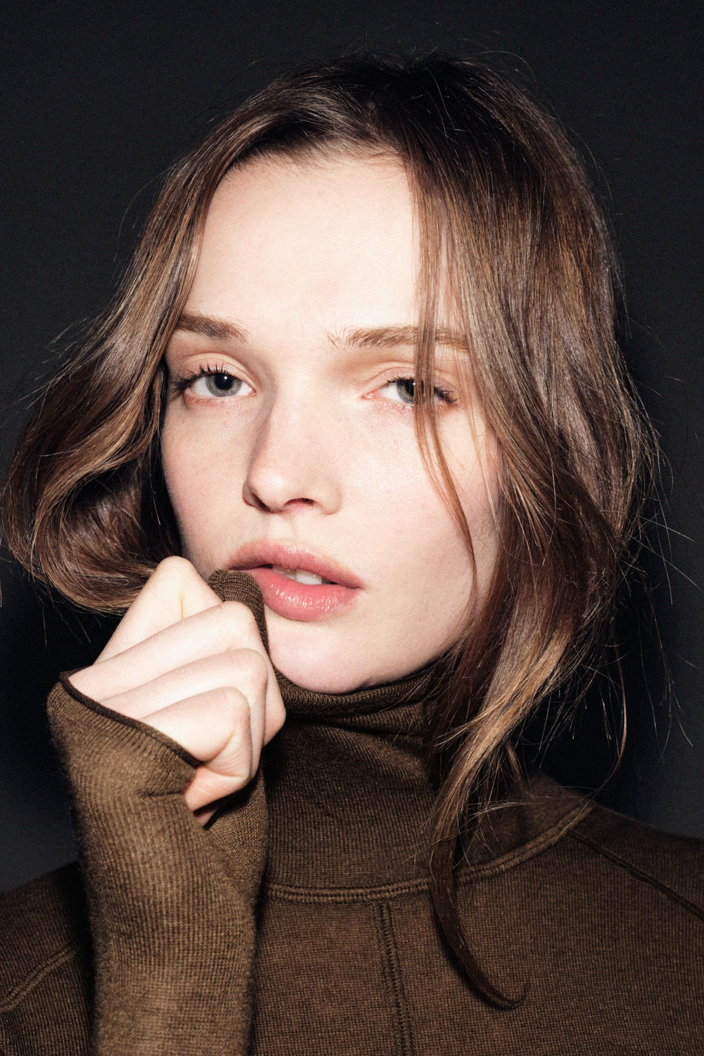 WOOL KNIT HIGH NECK JUMPER - Zara фото 17