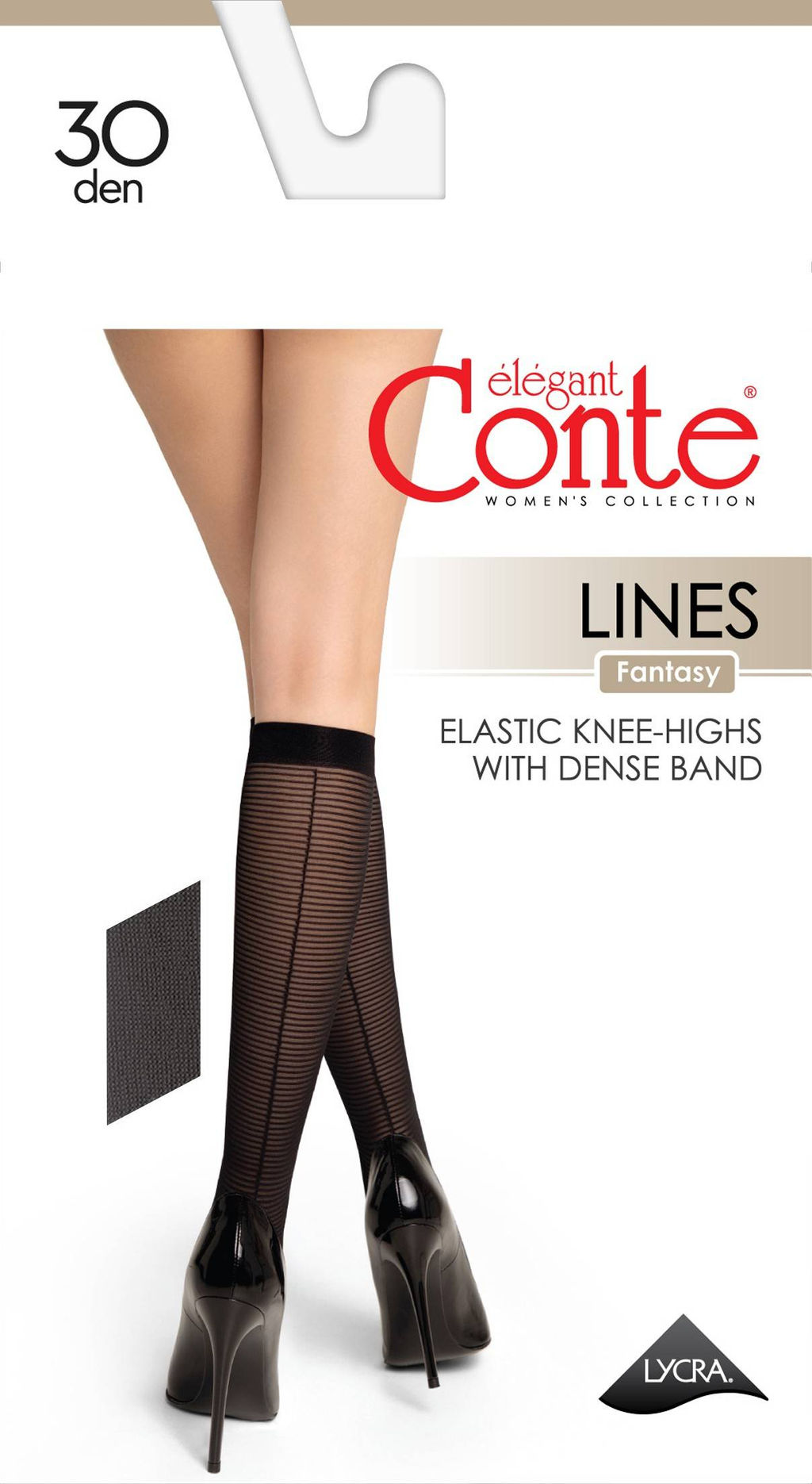 Цена за 2 пары Гольфы CONTE Гольфы в полоску с имитацией шва Lines - Conte elegant фото 5