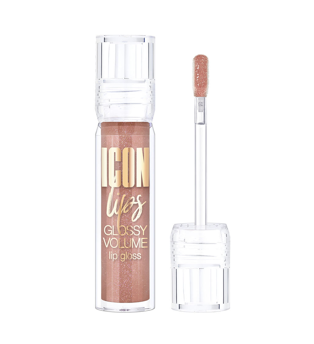 LuxVisage Блеск для губ с эффектом объема тон 507 ICON lips glossy volume DESERT TAUPE 3,4г - Golden rose фото 2