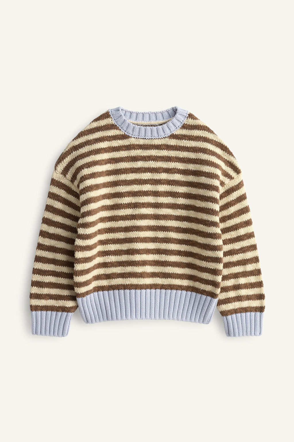 JERSEY PUNTO RAYAS CONTRASTE LIMITED EDITION / Marr?n / Crudo - Zara фото 6