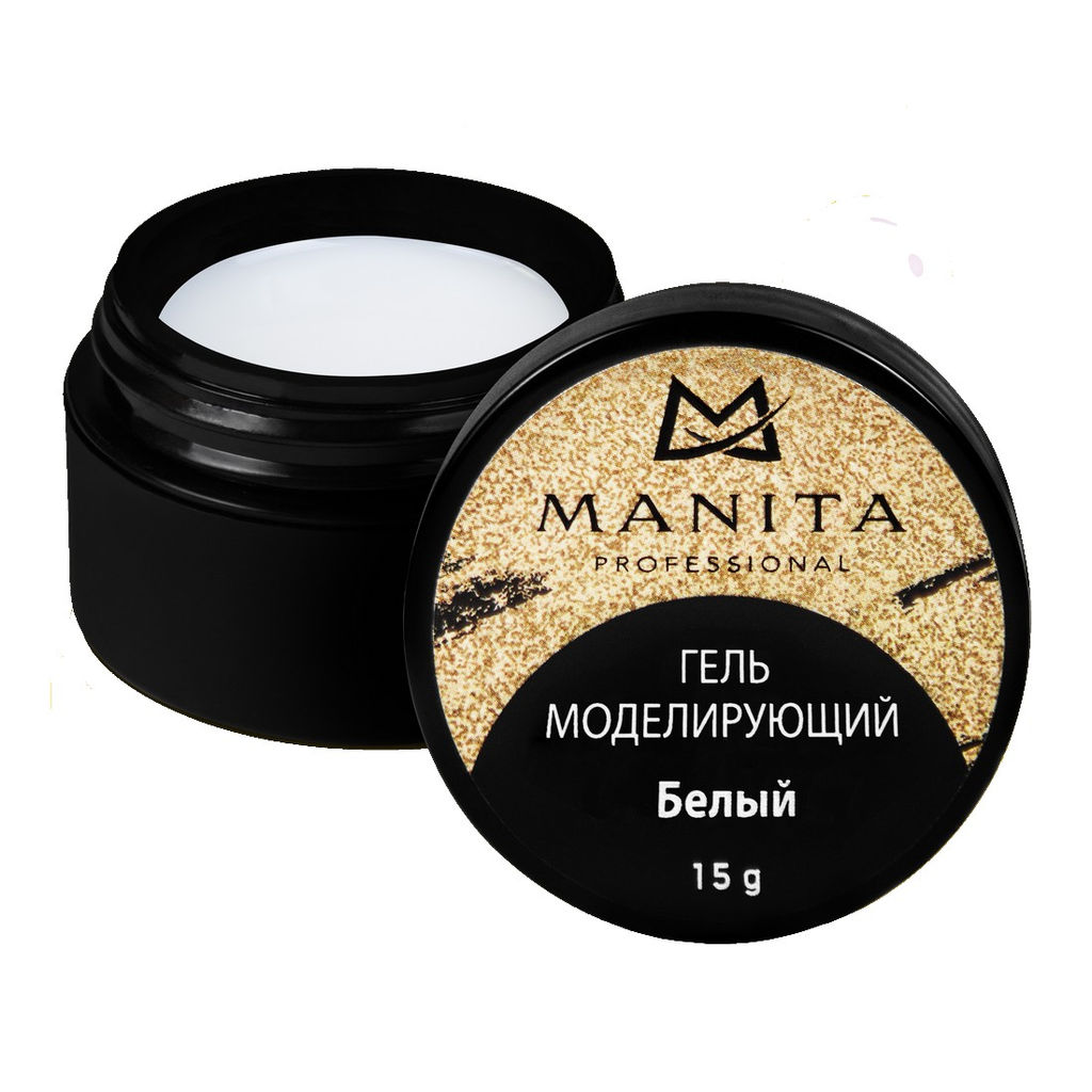 Manita Professional Однофазный моделирующий гель для наращивания №2, белый, 15 г MP110140  фото 2
