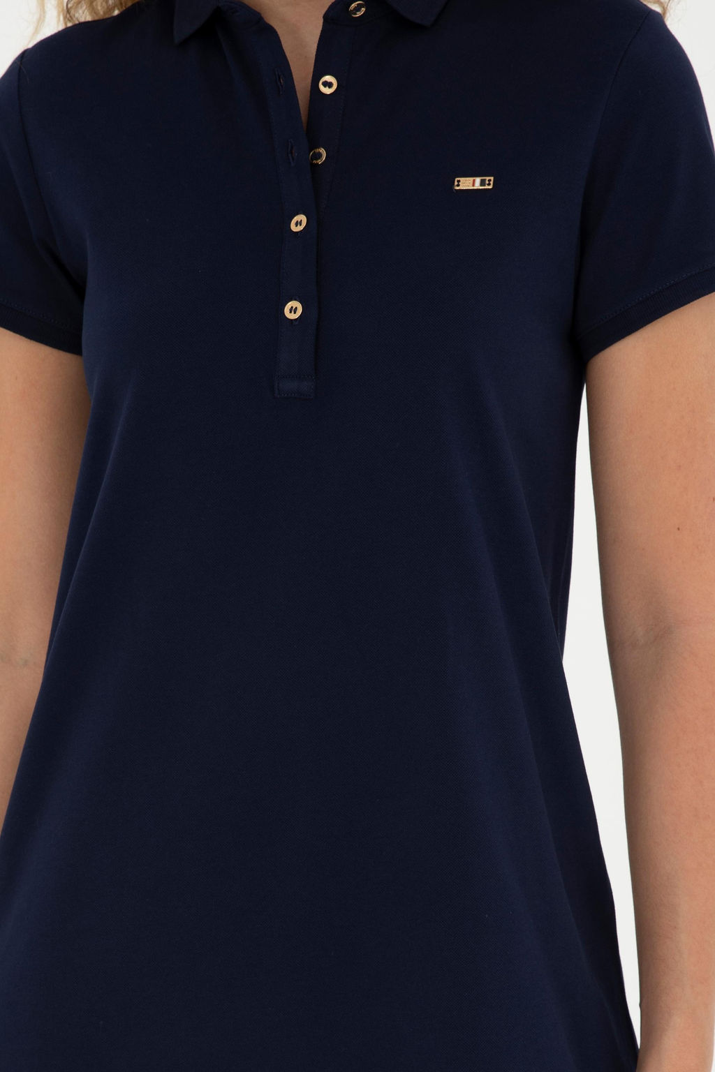 Женское темно-синее трикотажное платье Неожиданная скидка в корзине - U.s. polo assn фото 6