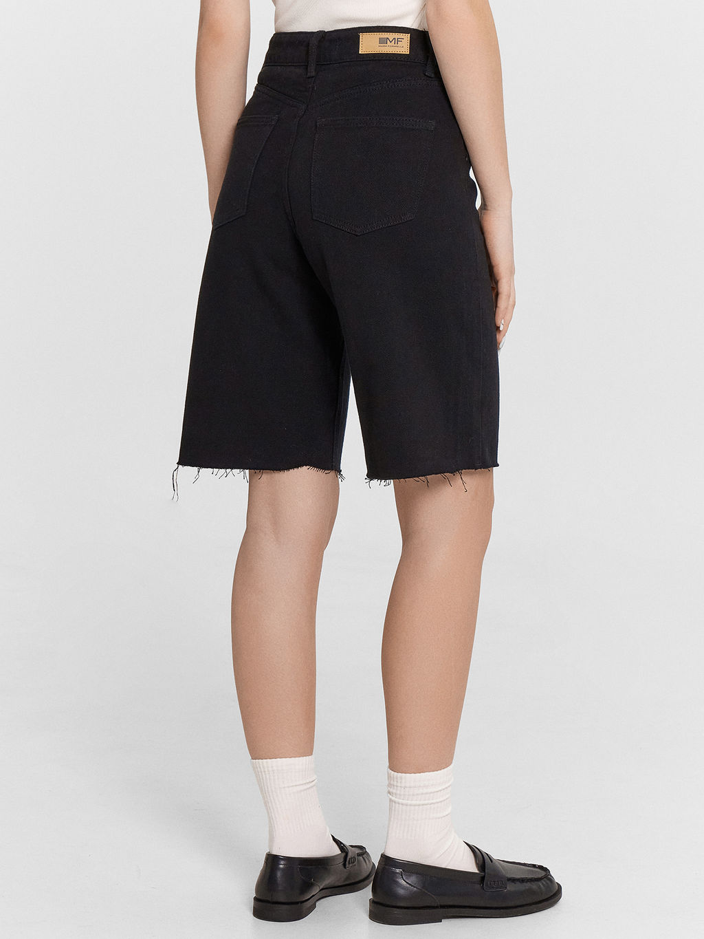 Шорты женские джинсовые черные черный 2024-DS603-1 - Mark formelle фото 5