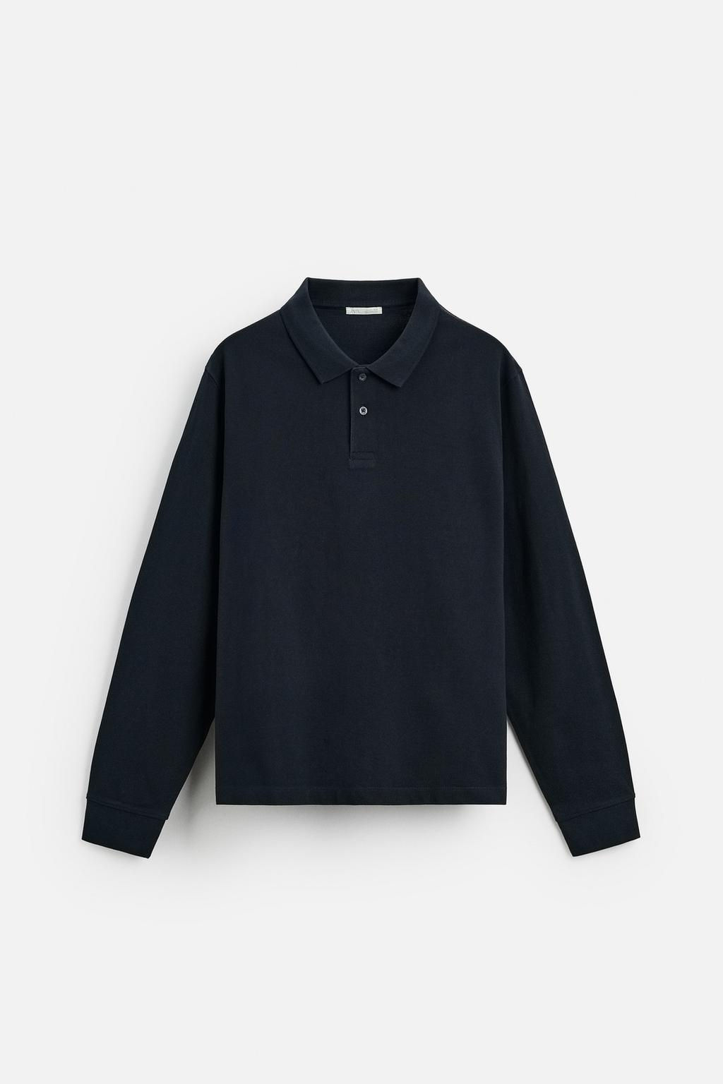 TEXTURED PIQUE POLO SHIRT - Zara фото 6