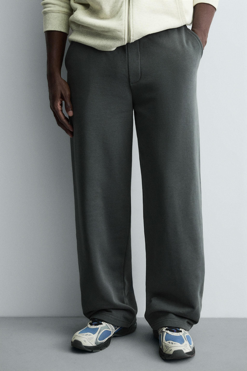 BASIC WIDE-LEG JOGGERS - Zara фото 4