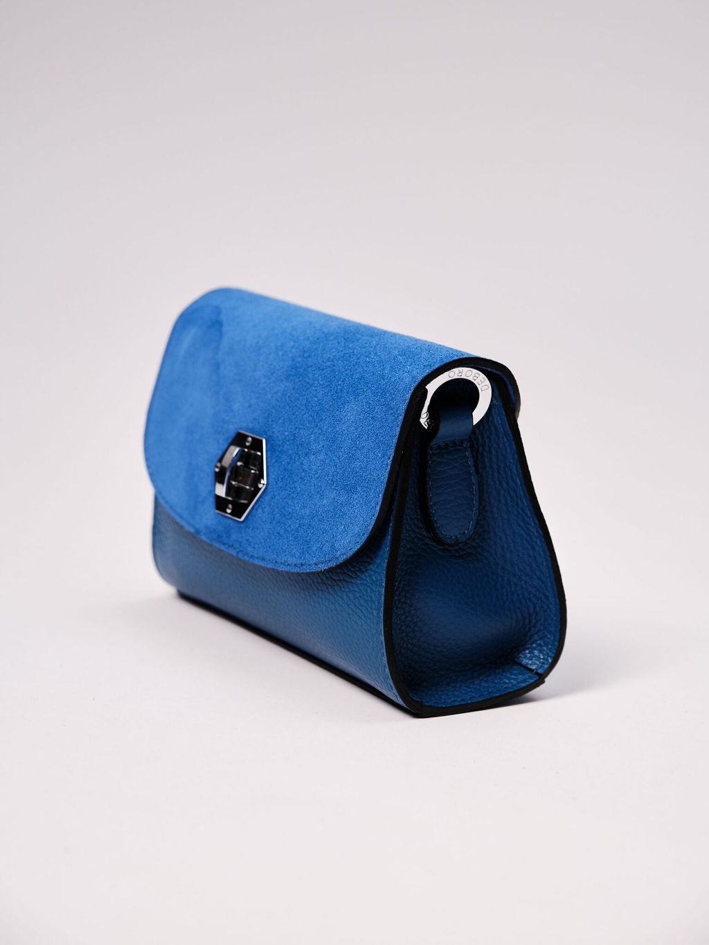 Сумка замшевая Deboro 31033 синяя гуашь