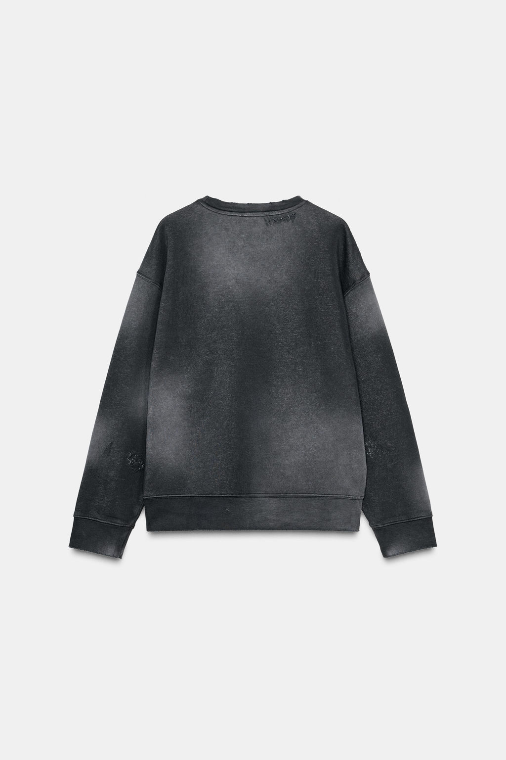 FADED-EFFECT RIPPED SWEATSHIRT - Zara фото 6