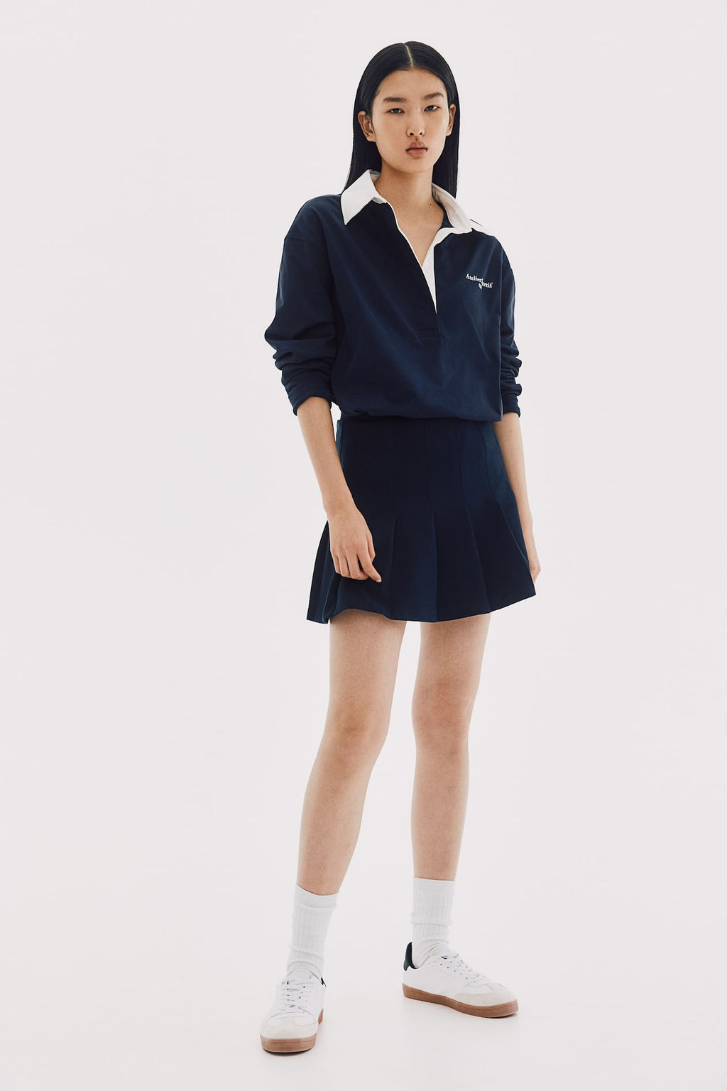 Falda tableada efecto neopreno - H&m фото 2