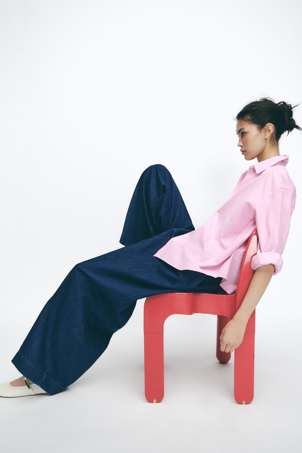 STRIPED OXFORD SHIRT - Zara фото 4