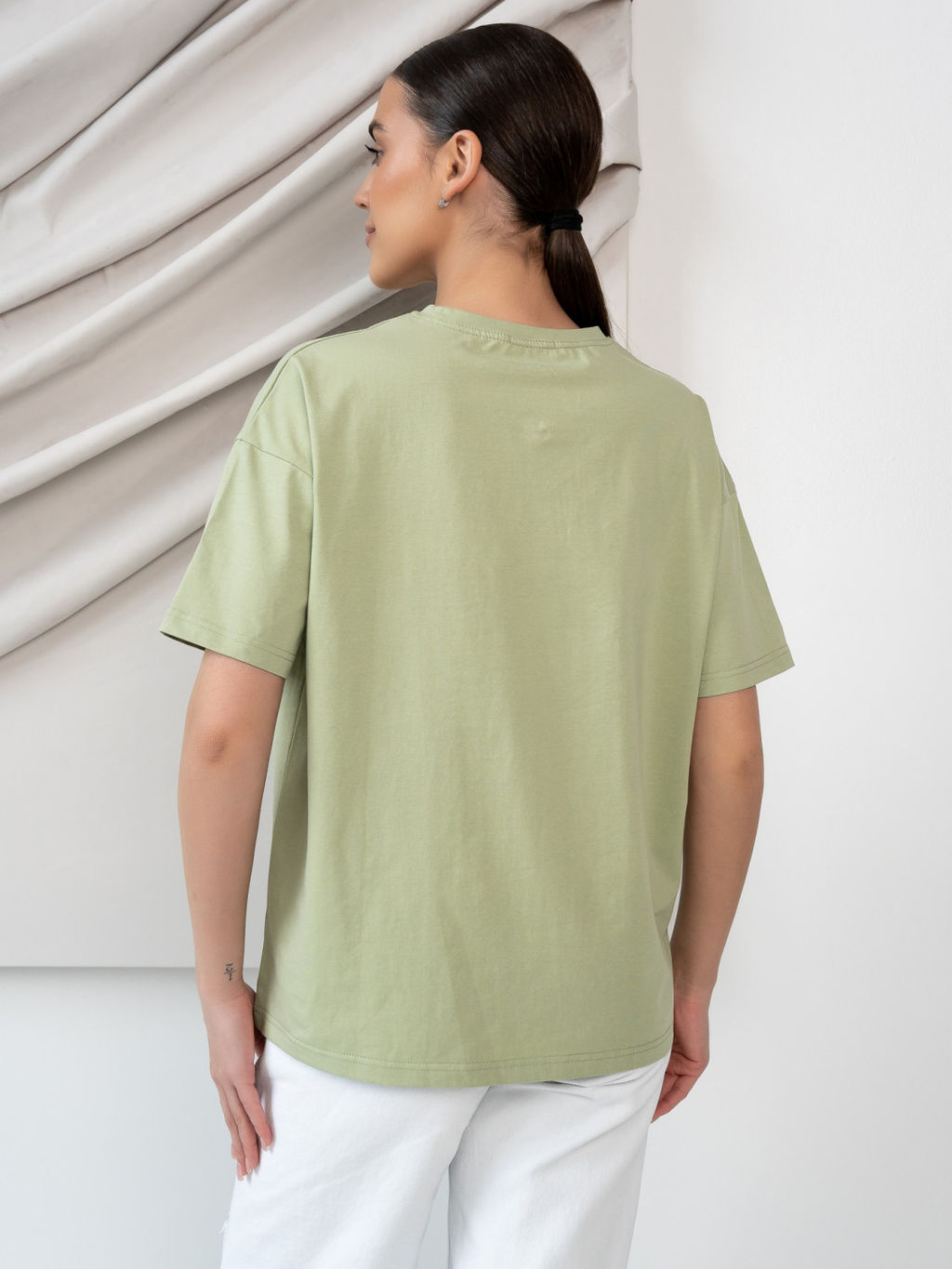 Футболка унисекс Оверсайз, цв. Фисташка