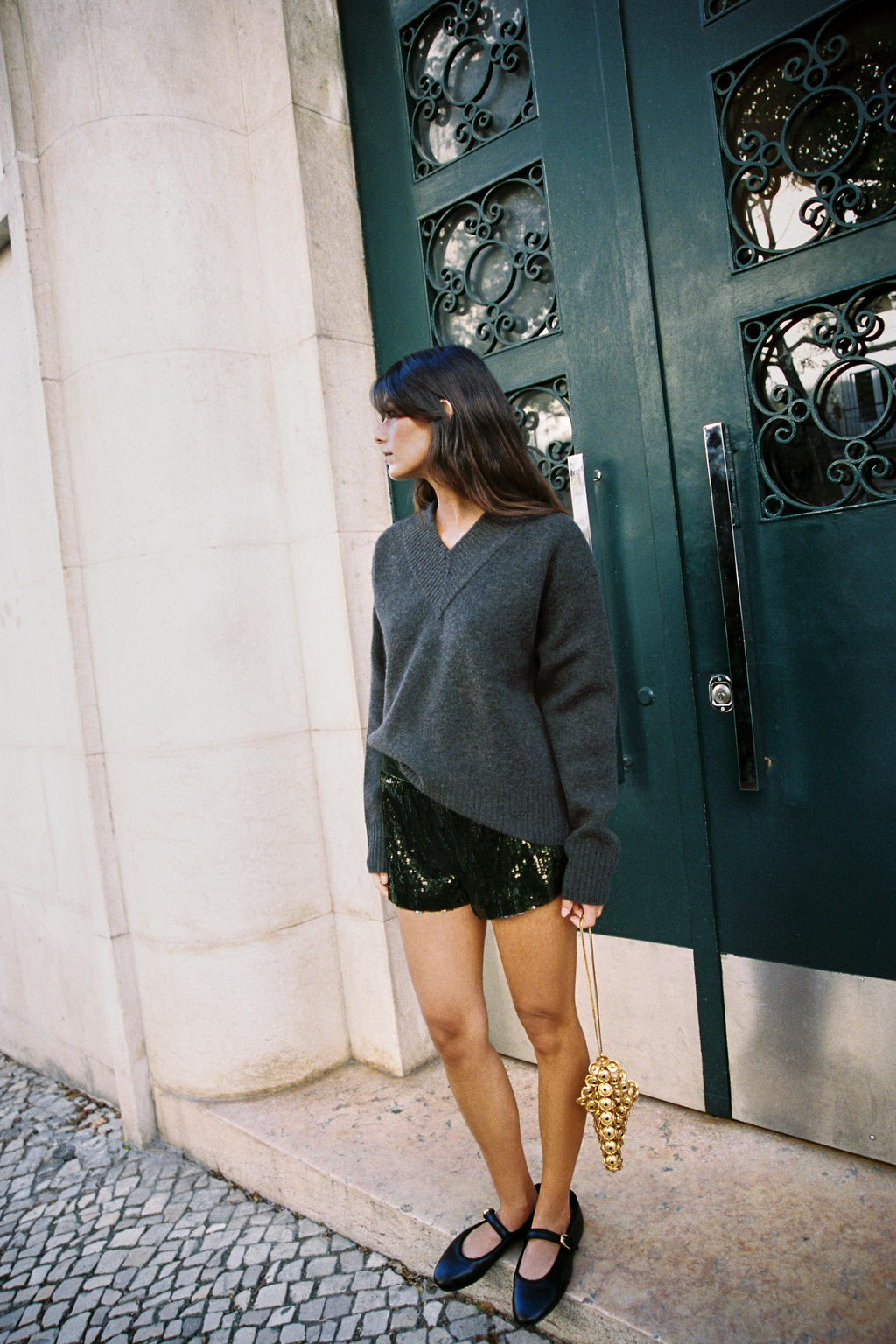 KNIT V-NECK JUMPER