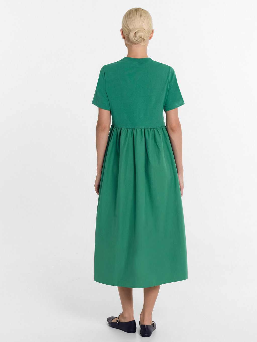 Платье Mark Formelle 152636 из хлопка зеленый  фото 3