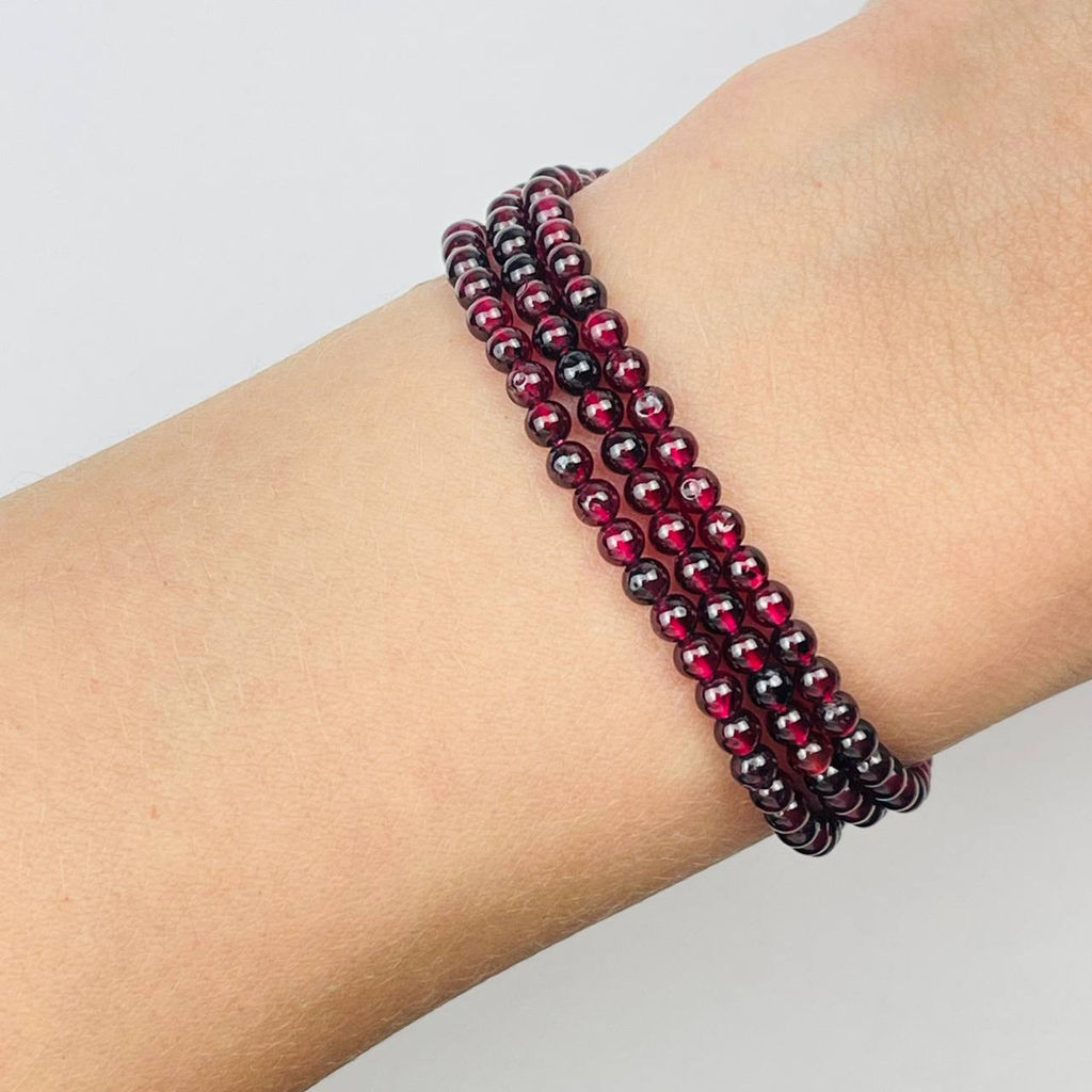 Бусины для украшений из Граната (130 бусин)