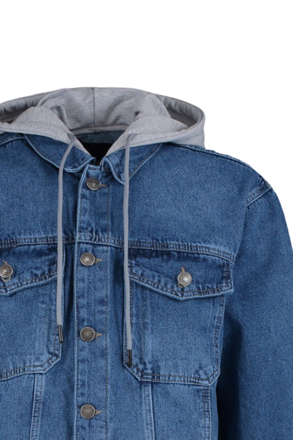 TRENDYOL MAN Siyah %100 Pamuk Regular Fit Orme Kapusonlu Denim Ceket TMNAW23CE00019 - Trendyolmilla фото 16