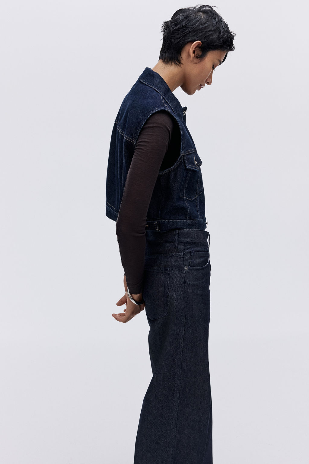 Chaleco denim cropped - H&m фото 4