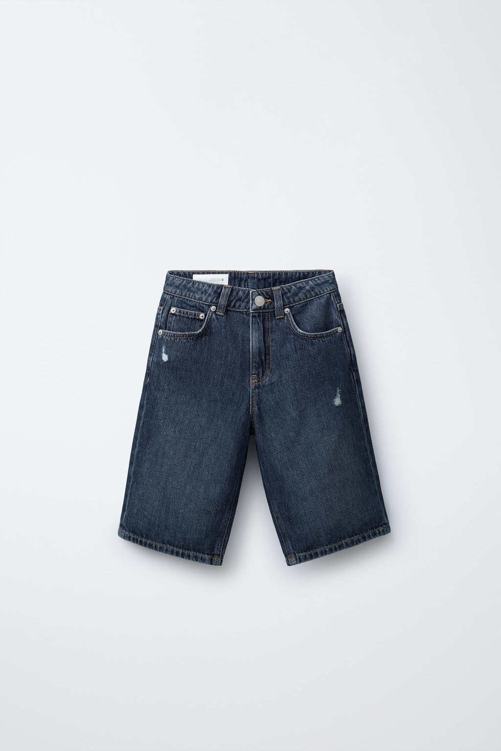 WIDE FIT DENIM BERMUDA SHORTS