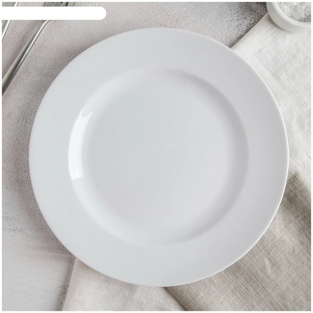 Ф_Тарелка мелкая 175 мм ф.653 "Идиллия" Белье , арт. ДБ_7С1222Ф34/ДОБРУШСКИЙ