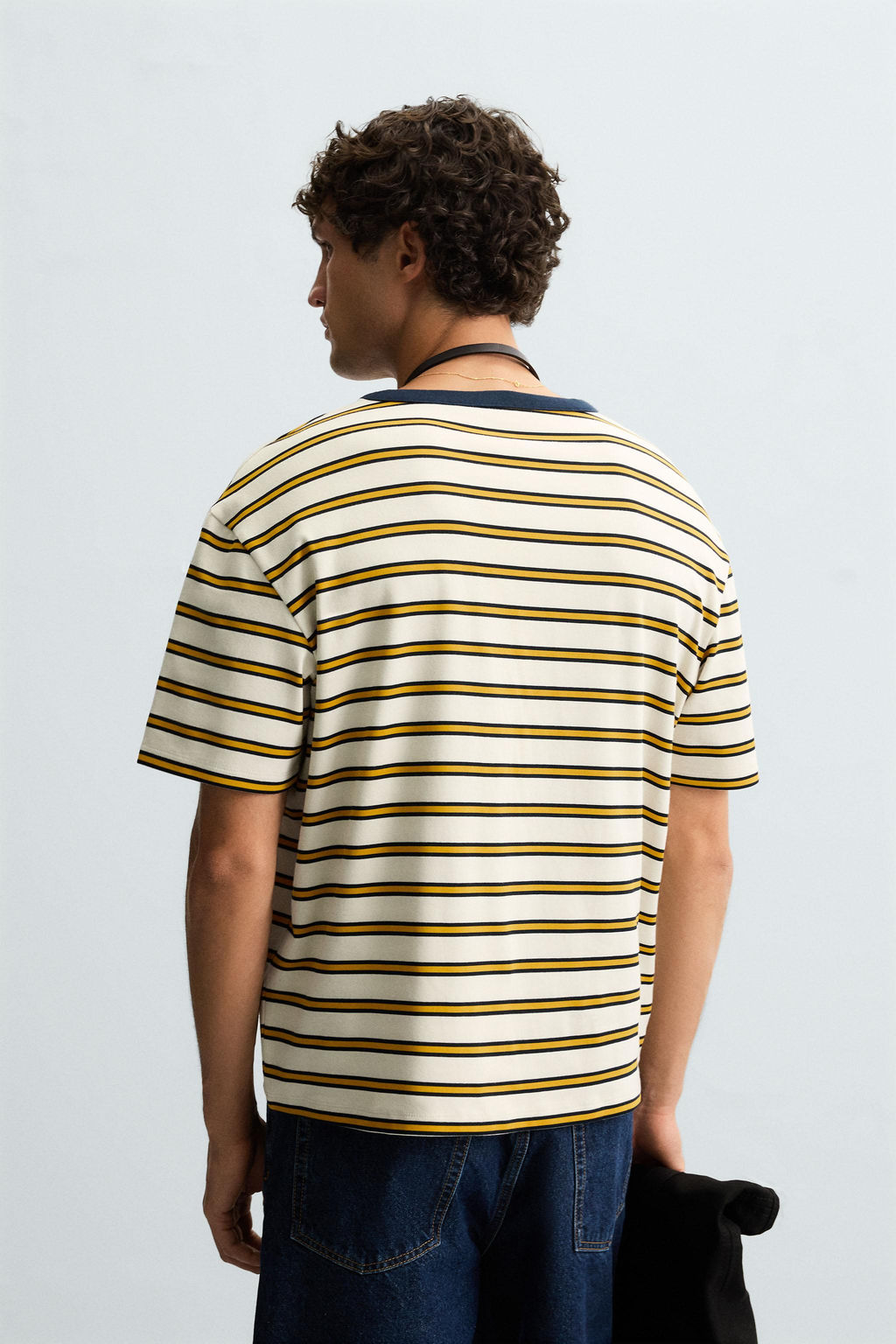 STRIPED JACQUARD T-SHIRT - Zara фото 3