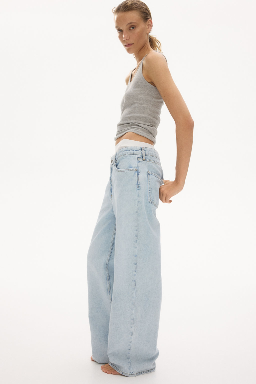 Baggy Regular Waist Jeans - H&m фото 6