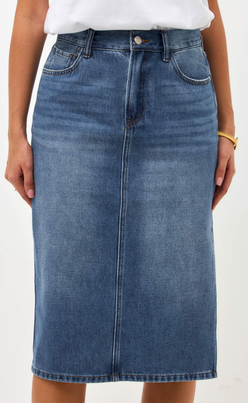 Юбка джинс F512-0203 m.blue - Fine joyce фото 8