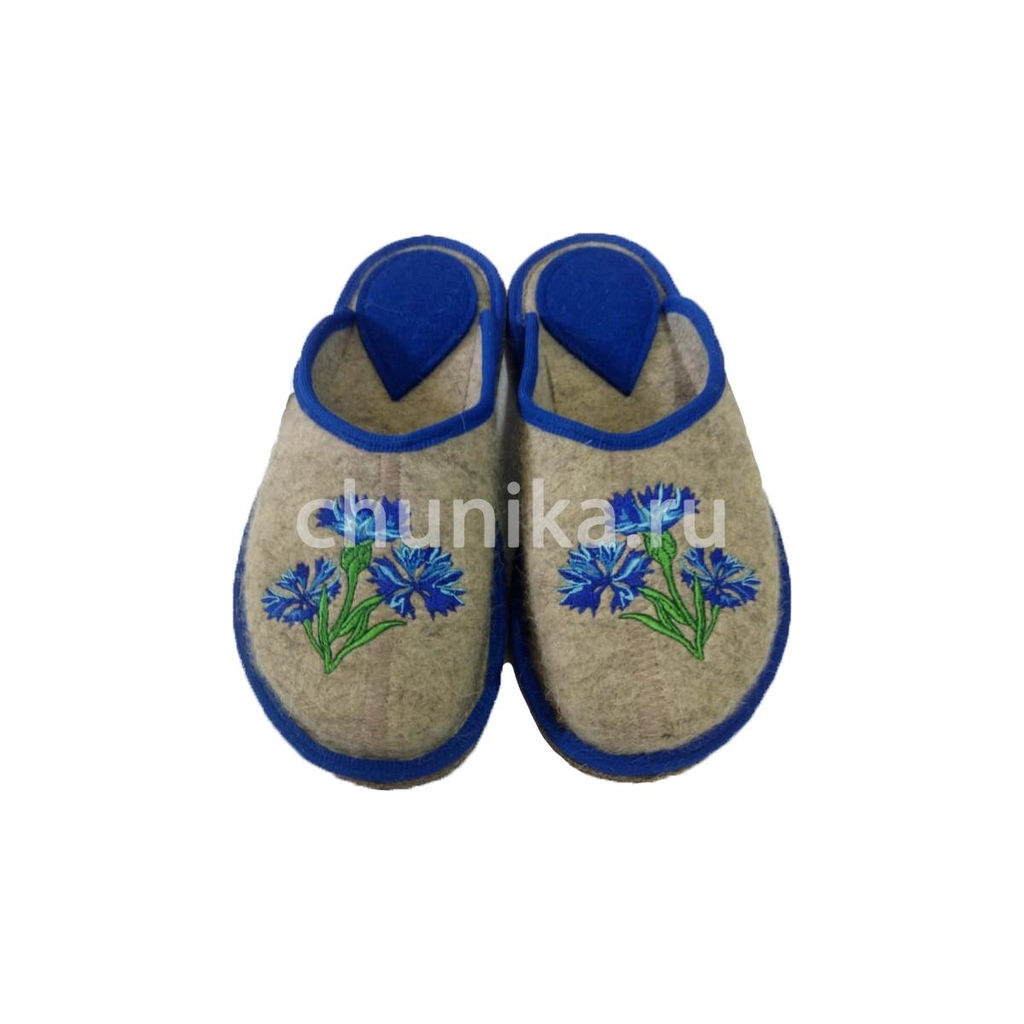 Тапочки без задника, вышивка «кошечки» - Чуника фото 4