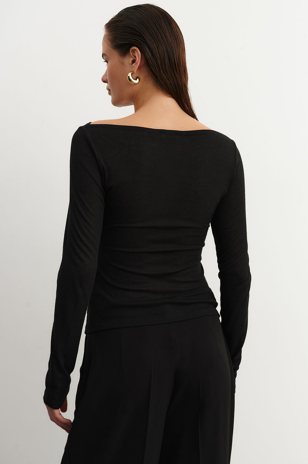 Лонгслив из трикотажа приталенного силуэта - Mollis фото 3