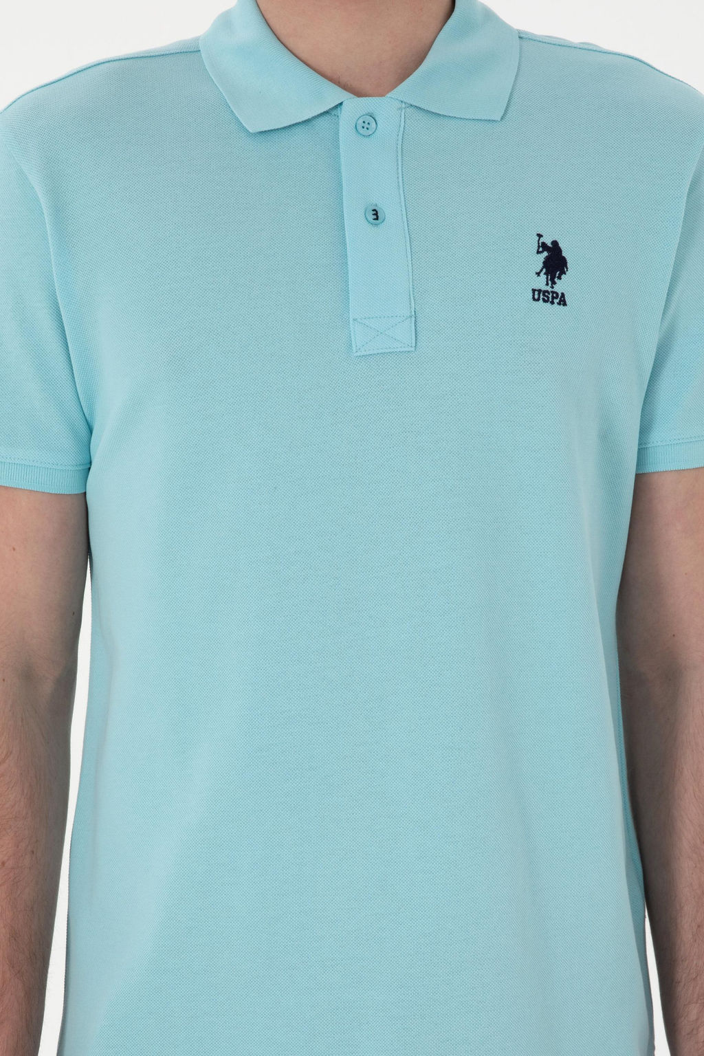 Erkek Slim Fit Polo Yaka A__k Mavi Basic Ti__rt Sepette S_rpriz _ndirim - U.s. polo assn фото 6