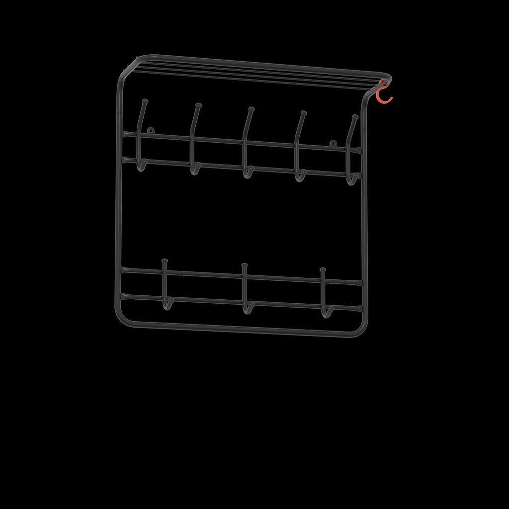 Вешалка 2-х ярусная 60см (8) черный