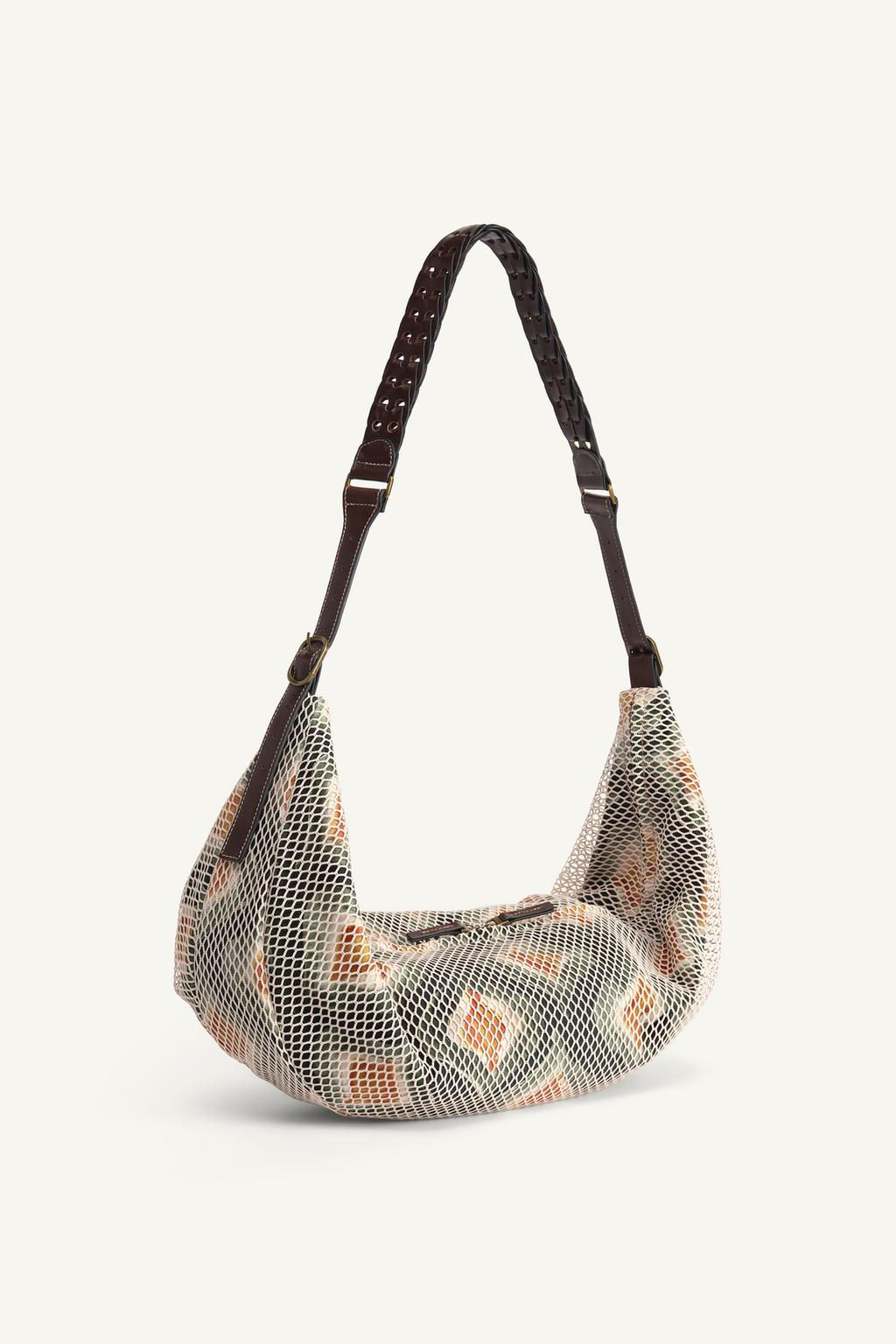 LIMITED EDITION FABRIC SHOULDER BAG - Zara фото 2
