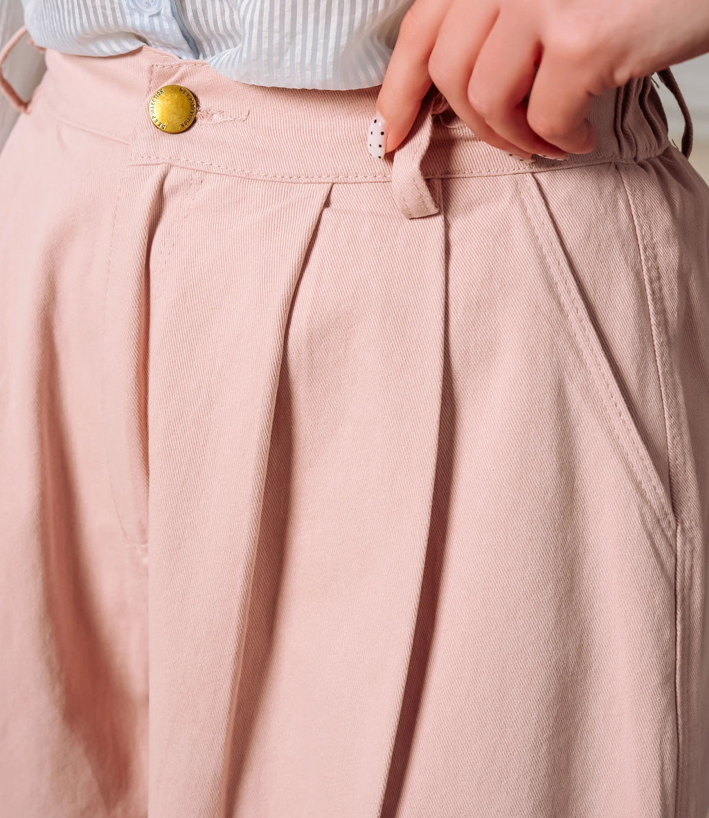 Брюки #КТ5203, пудровый - Dommod фото 5