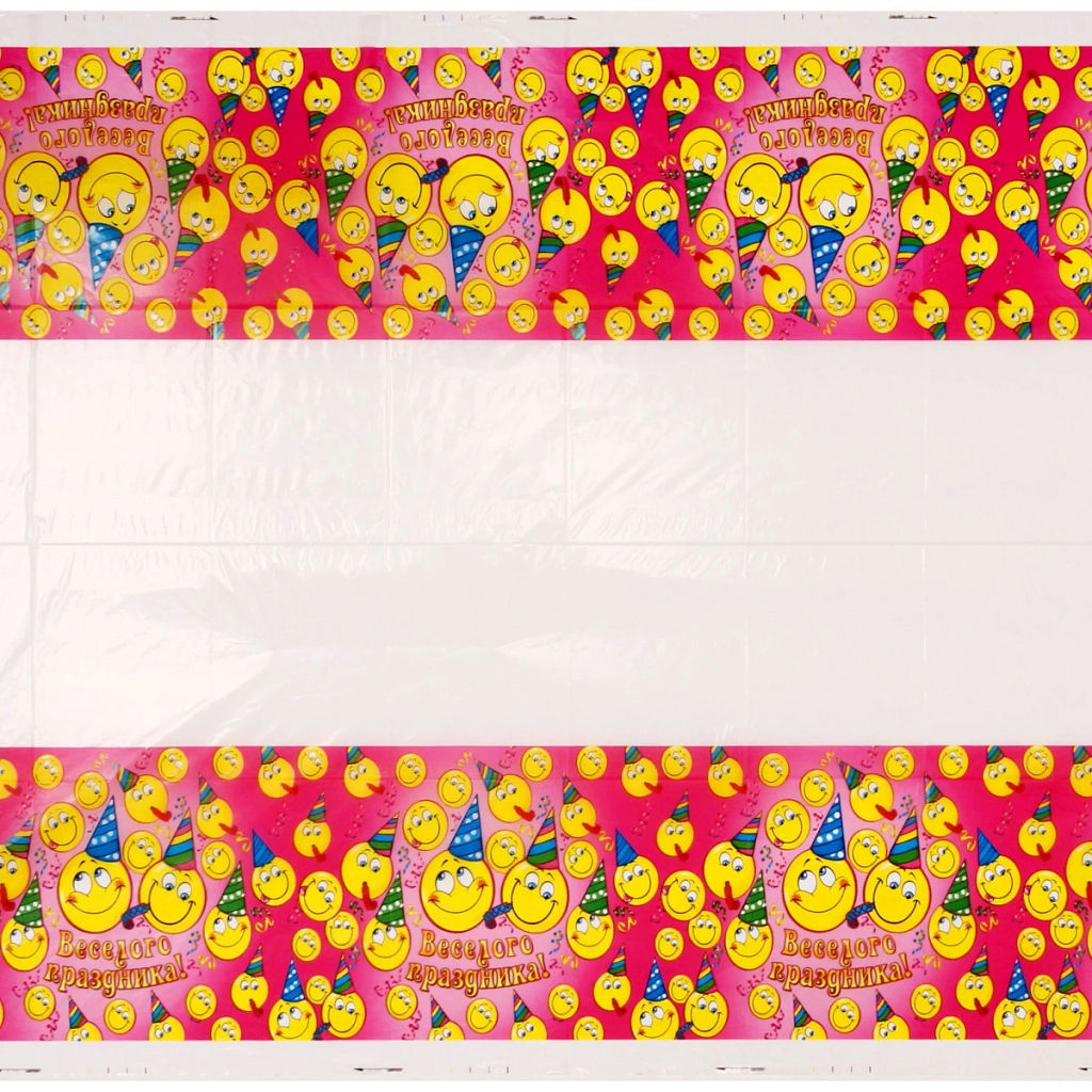 Цена за 4 шт. Скатерть "Веселого праздника" 108*180см, пвх