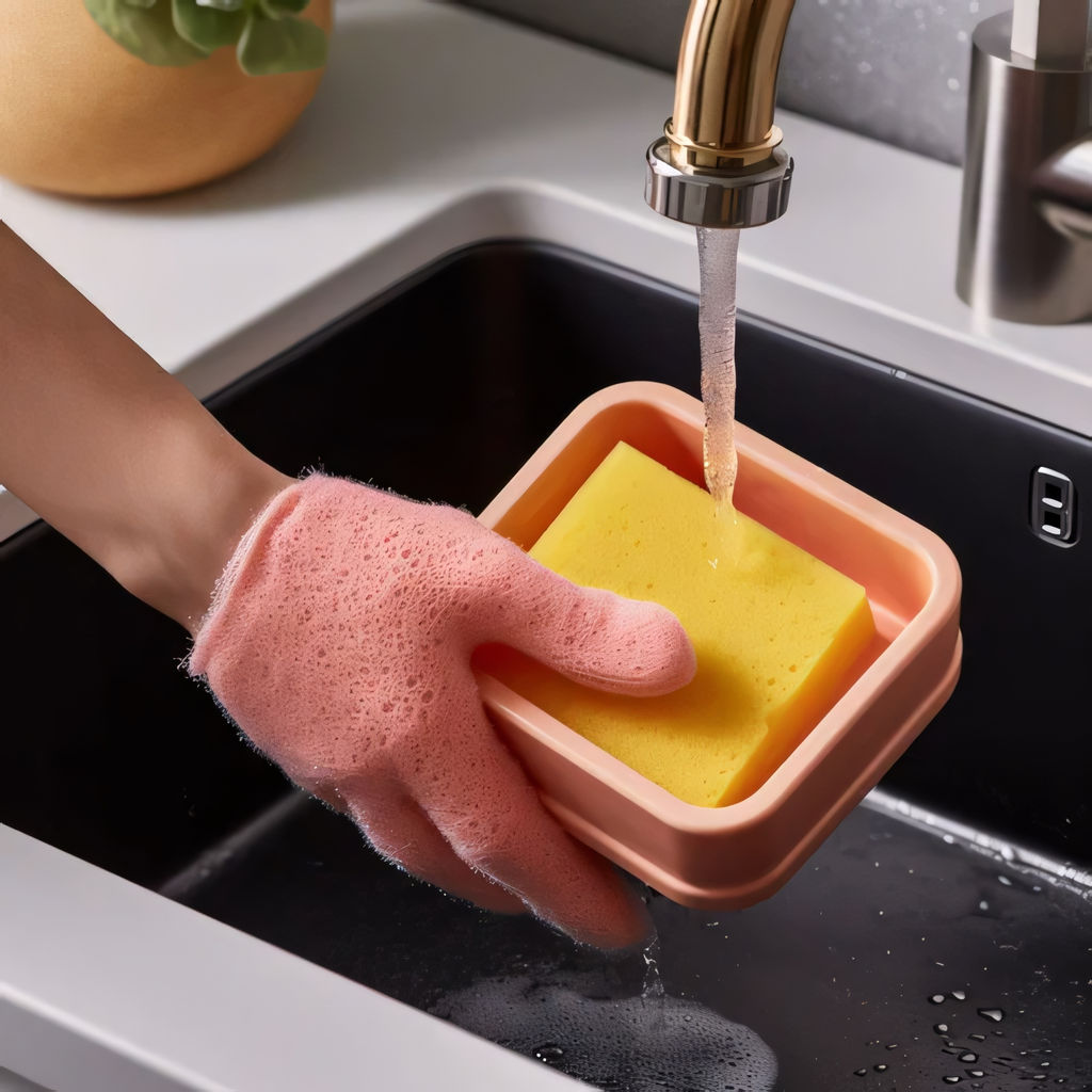 Губки хозяйственные 10 Миди 10шт, арт. Г14 - Полимербыт фото 3