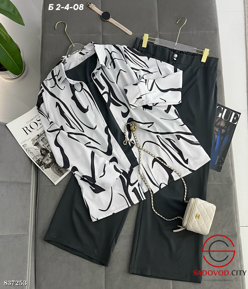 Костюм женский тройка с принтом - Bruno фото 2