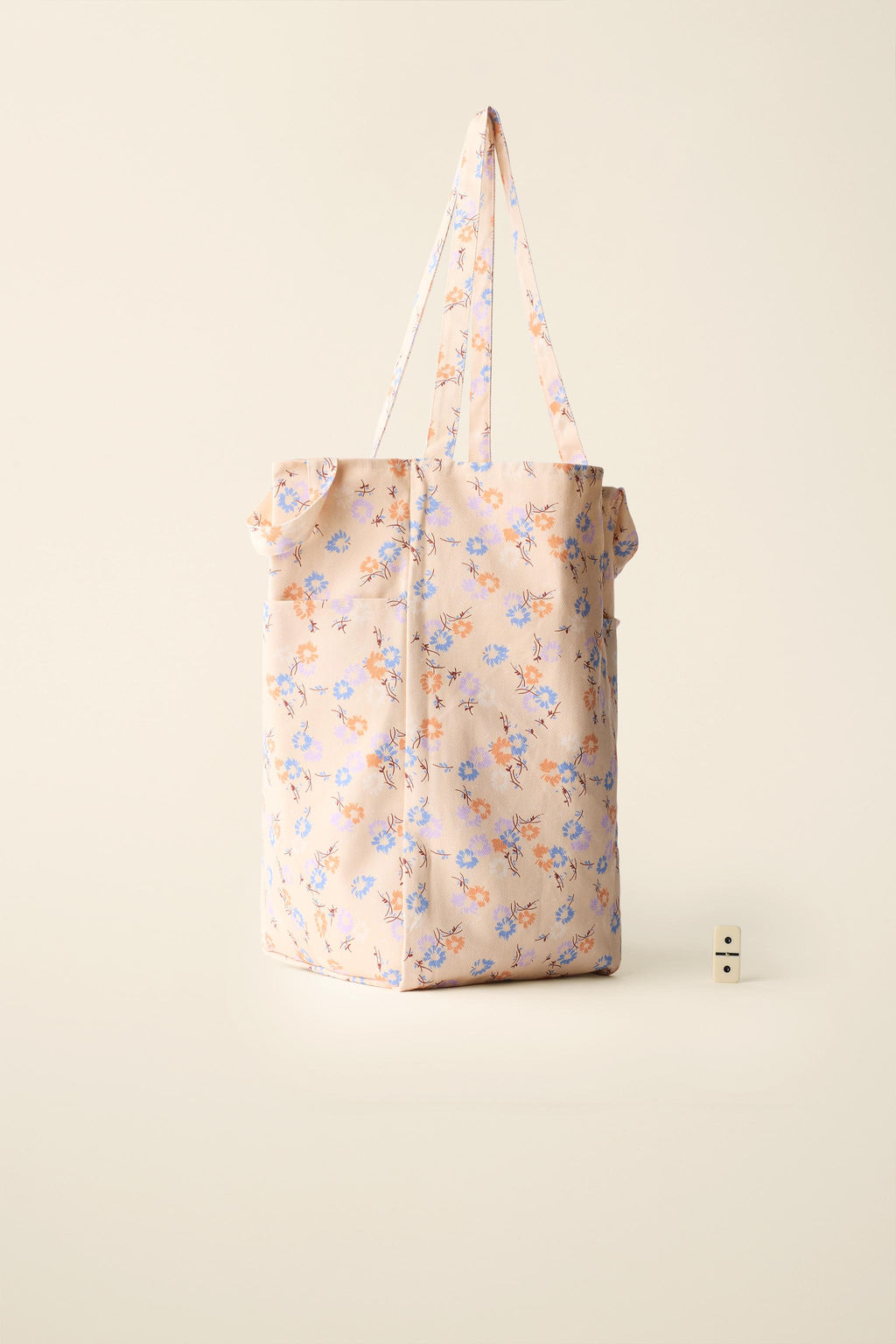 BOLSO ALGOD?N ESTAMPADO FLORES CREATED BY CARAMEL LONDON X ZARA / Multicolor  фото 9