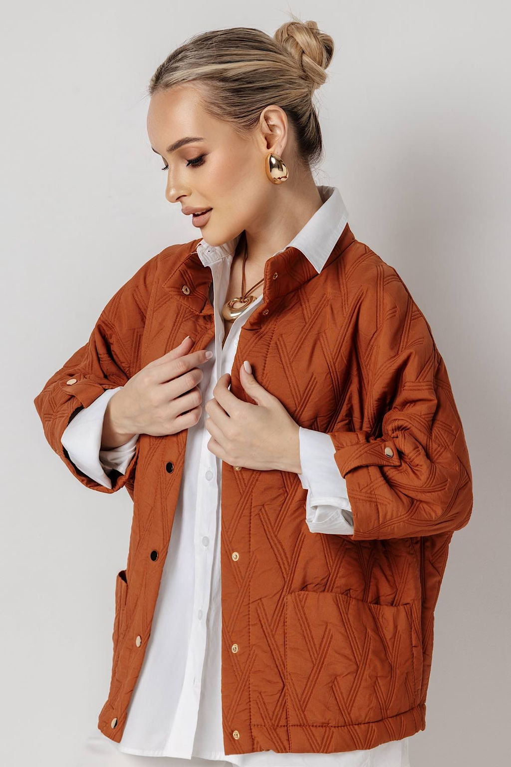 Жакет женский 4486/02/Кирпичный