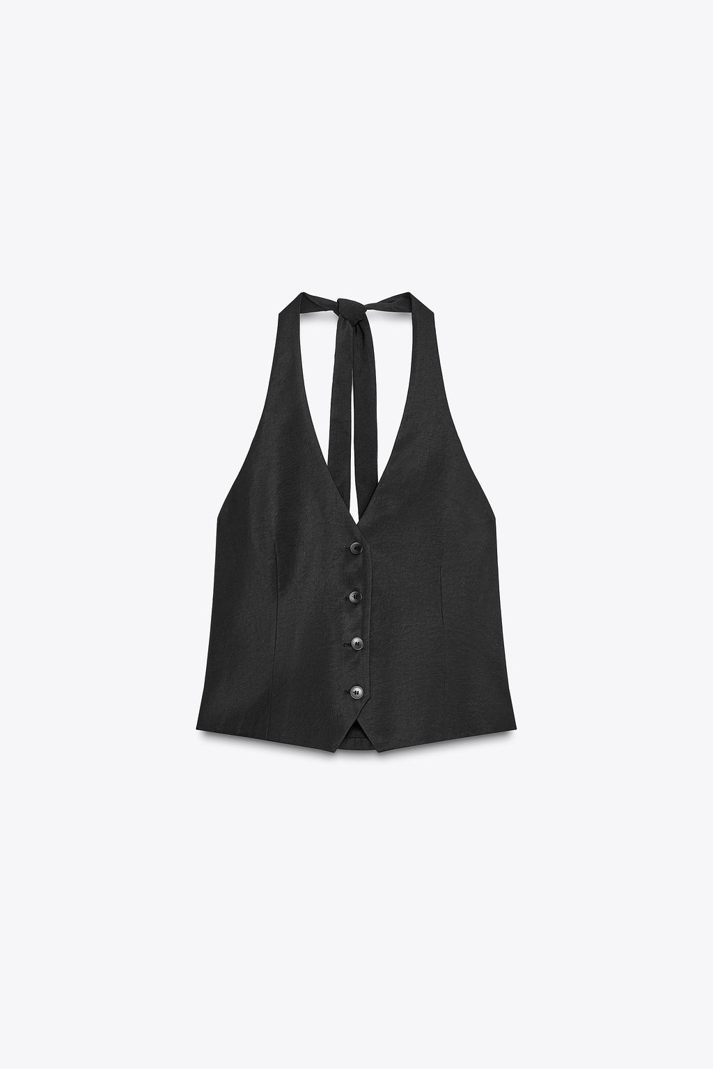 HALTER TIE WAISTCOAT TOP - Zara фото 14