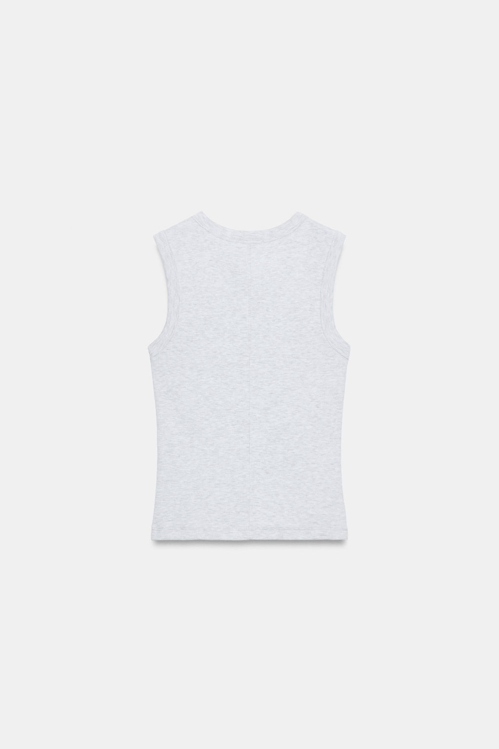CAMISETA RIB BORDADO TEXTO / Gris vigor? - Zara фото 5