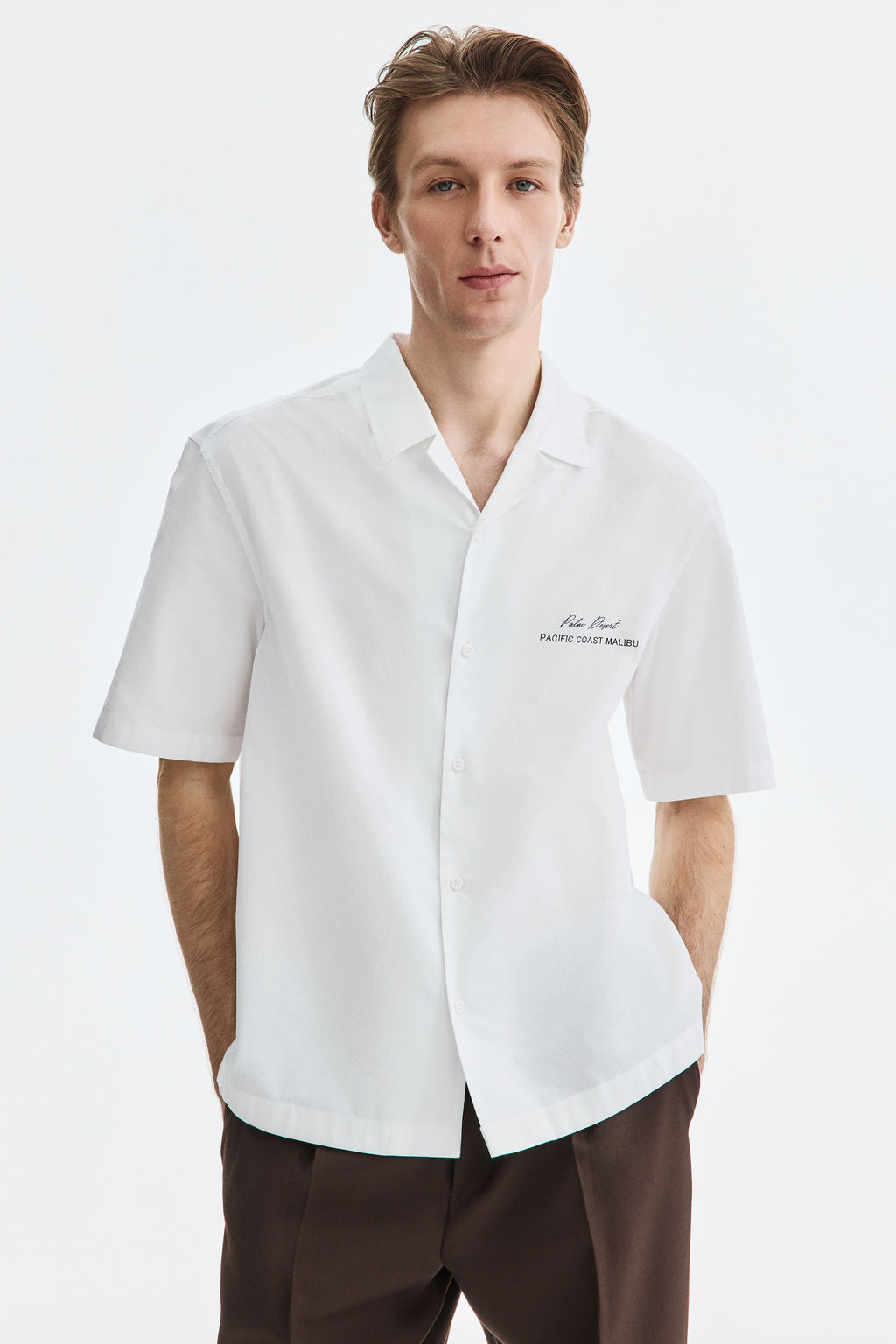 Camisa resort estampada Relaxed Fit - H&m фото 3