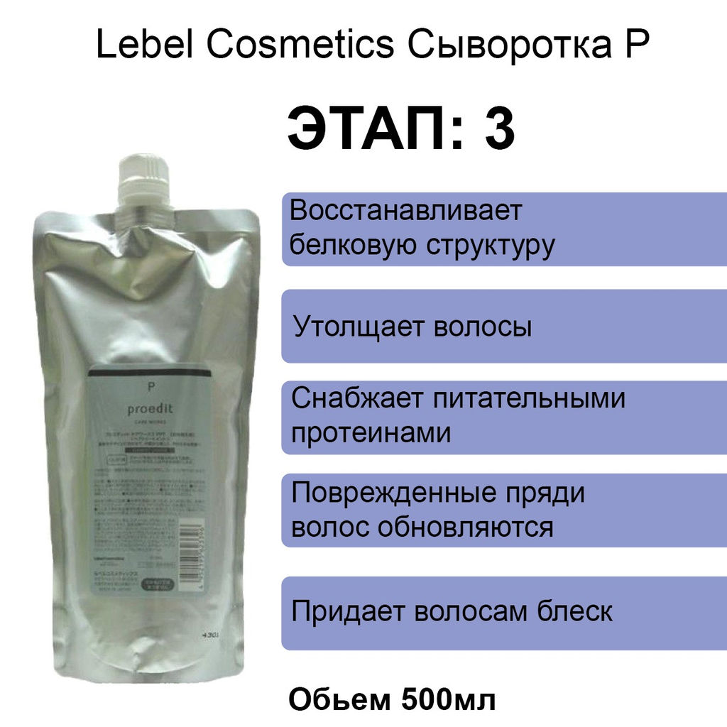 Сыворотка для волос PROEDIT CARE WORKS PPT, 500 мл мл.