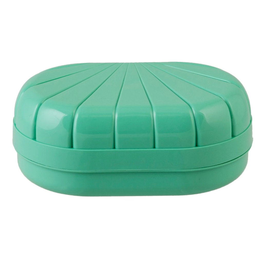 Мыльница дорожная пластмассовая "Ракушка" 11,5х7,5х4,5см, цвета микс (Россия)