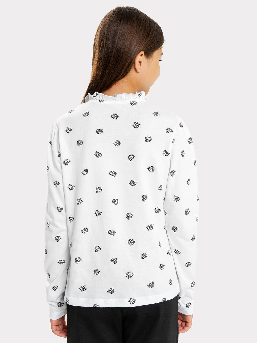 Джемпер для девочек белого цвета с принтом в виде букв - Mark formelle фото 3