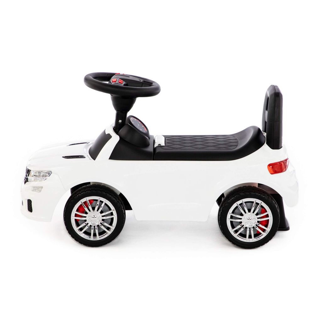Каталка-автомобиль SuperCar №6 со звуковым сигналом (белая) - Полесье фото 2