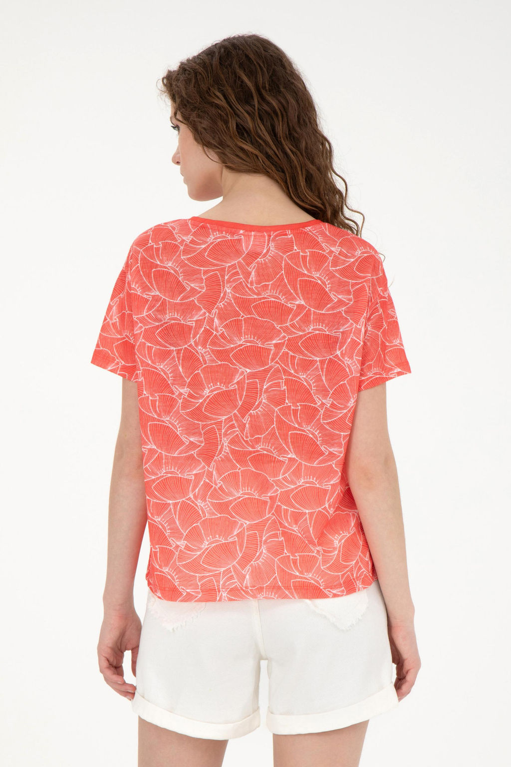 Женская футболка с цветком граната - U.s. polo assn фото 12