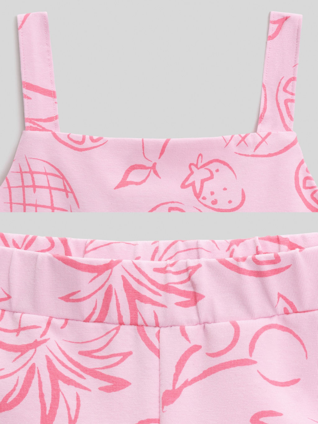 ACOOLA / Комплект детский для девочек ((1)блузка-топ и (2) шорты) Lavr_set розовый  фото 7