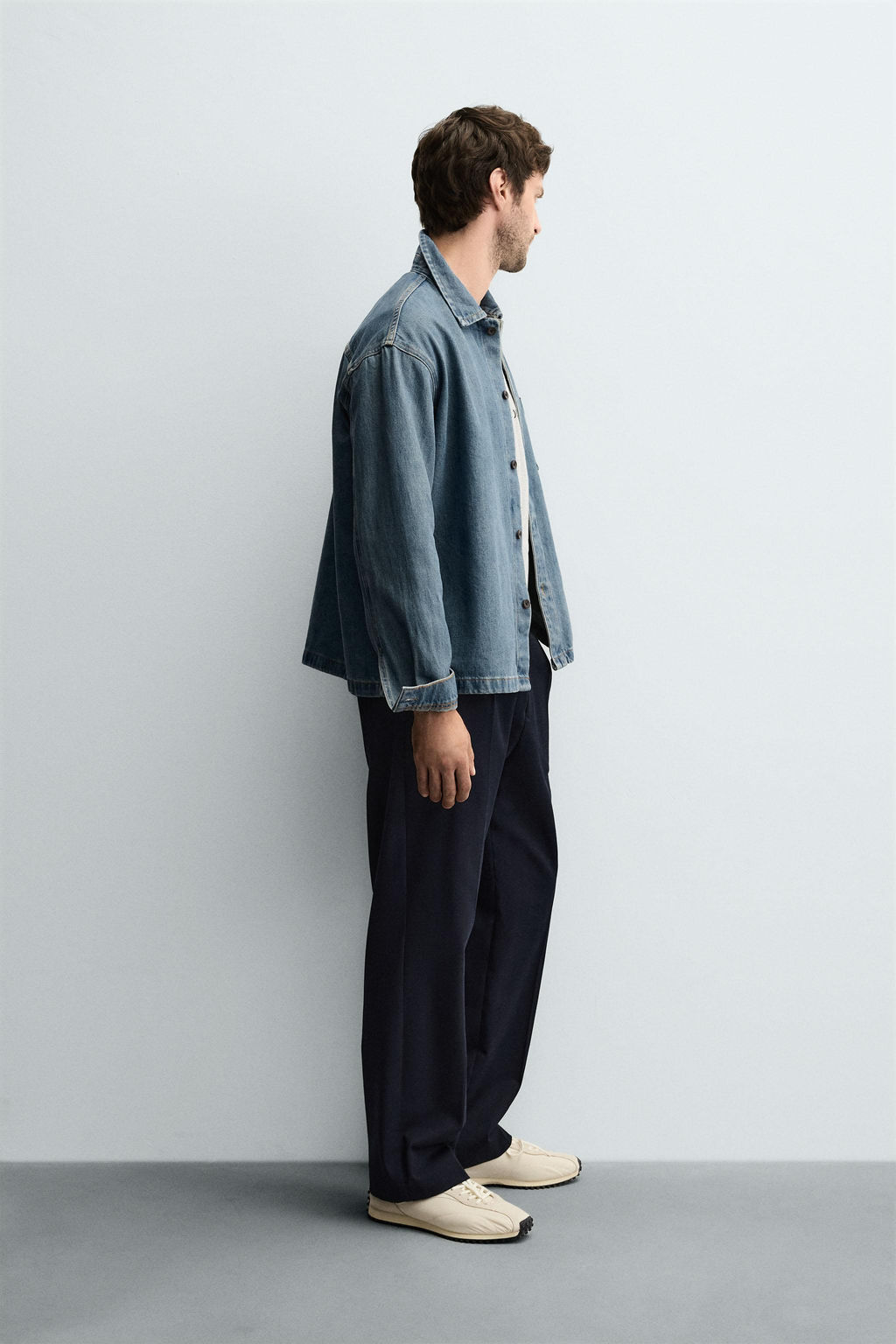 BOXY FIT DENIM SHIRT - Zara фото 4